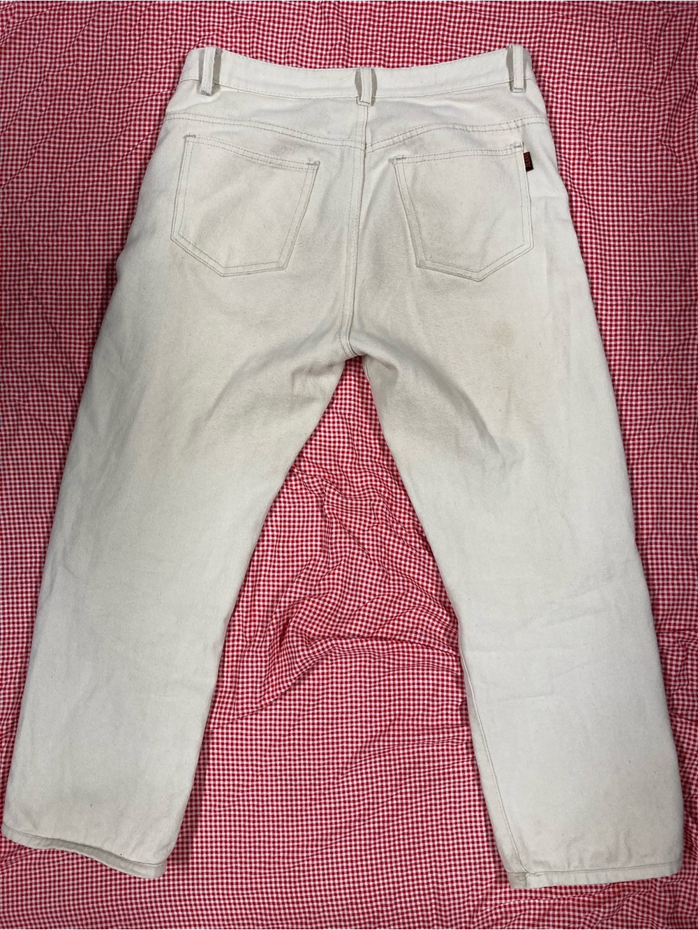 Men's Cream Straight-Leg Chinos - Classic Casual Style - Picture 4 of 7
